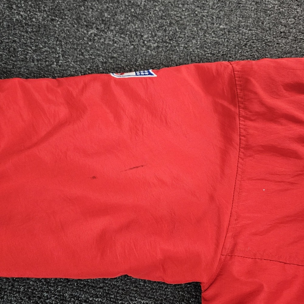 Vintage Starter San Francisco 49ers Jacket Mens Large Red Full Zip Hooded 90s - Picture 8 of 15